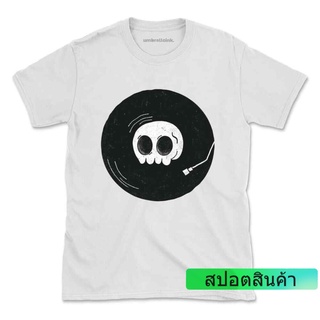 เสื้อยืดใหม่ 【COD】 เสื้อยืด พิมพ์ลายนักดนตรีหัวกะโหลก สําหรับผู้ชาย COMING CLUB