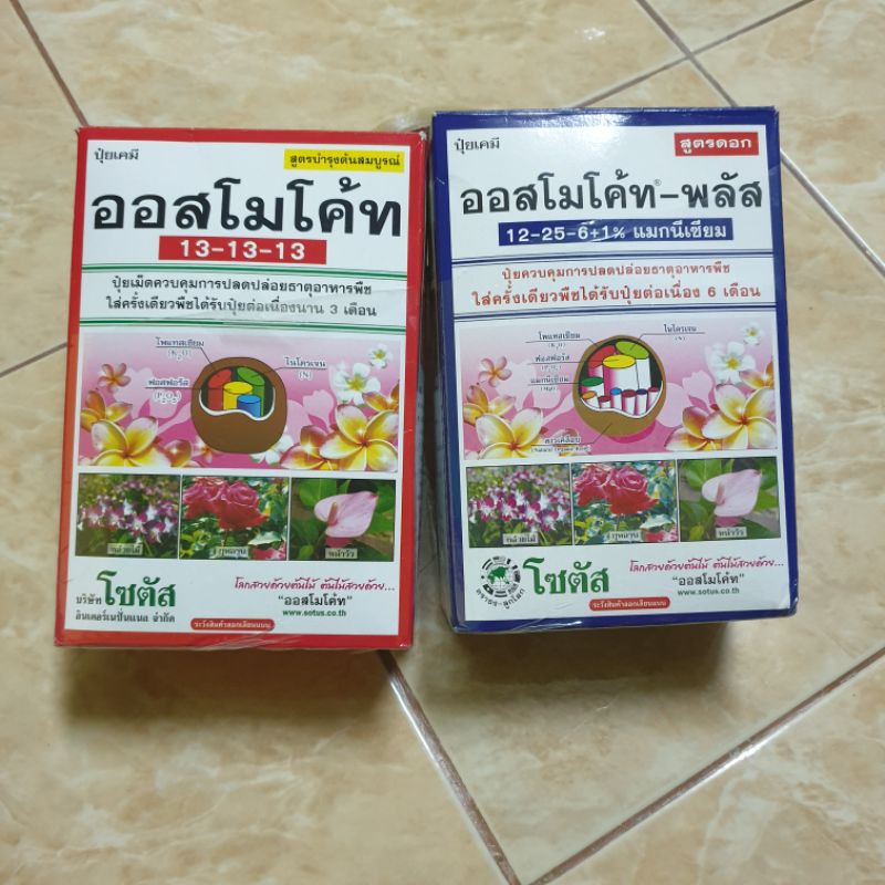 ปุ๋ยออสโมโค้ท 13-13-13 และออสโมโค้ทพลัส