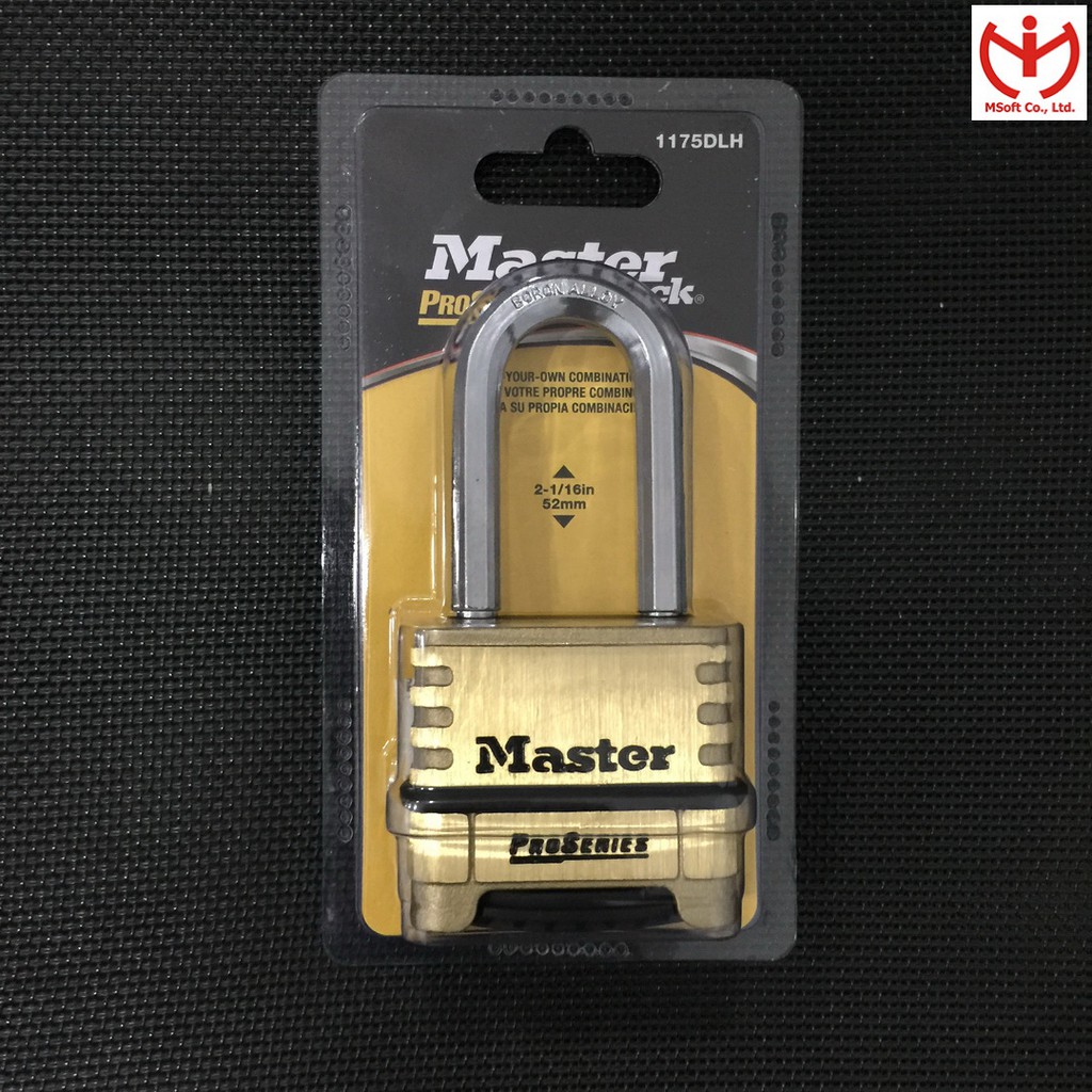 [ Hcm Speed ] The Longer Master Lock Digital Lock 1175 DLH 57mm Copper Body, The Longer The ProSeries - MSOFT Series