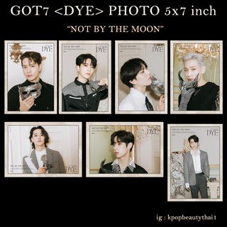 got7 รูป 5x7 นิ้ว dye not by the moon kpop (สีครีม)