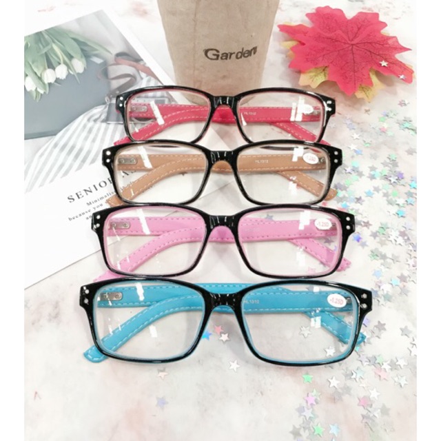 แว่นสายตาสั้น-50ถึง-400 ขาหนังหุ้ม รุ่น1312