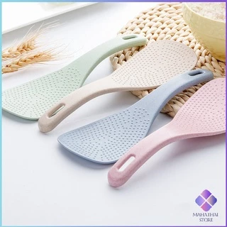 MahaThai ทัพพีตักข้าว ข้าวไม่ติดทัพพี ทำจากฟางข้าวสาลี wheat straw spoon