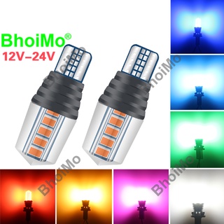 Bhoimo ใหม่ 100% หลอดไฟตัดหมอก ไฟเลี้ยว Led T15 W16W 10Smd กว้าง 2835 920 921 912 Dc12V สีขาว สีเหลือง คุณภาพสูง สําหรับรถยนต์ รถจักรยานยนต์