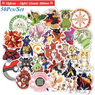 ❉Digimon - Series 02 สติ๊กเกอร์ลายการ์ตูนมอนสเตอร์สําหรับตกแต่ง 50 ชิ้น / ชุดสติ๊กเกอร์