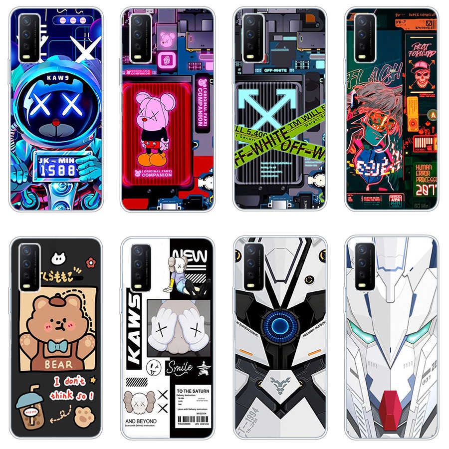 Vivo y12s y20s y20 y21i Y30 Y30i เคส TPU นิ่ม ซิลิโคน ป้องกัน เคสโทรศัพท์