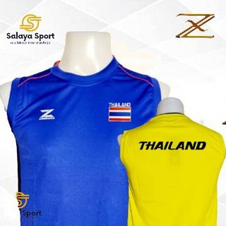 เสื้อกีฬาแขนกุด เสื้อฟุตบอล เสื้อกีฬาลายทีมชาติไทย Cadenza คาเดนซ่า CZ-23 ราคาส่ง ราคาถูก