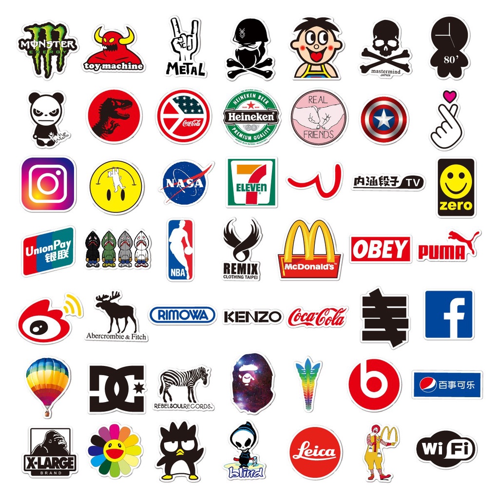 สติกเกอร์ สุดเท่ สุ่มสี สําหรับติดตกแต่งหมวกกันน็อค สเก็ตบอร์ด แล็ปท็อป