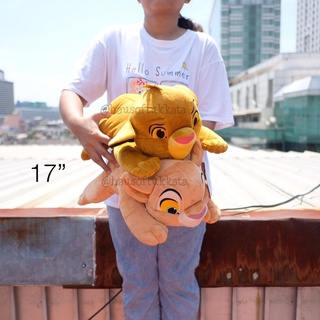 ตุ๊กตา Simba ซิมบ้า &amp; Nala นาลา Classic ท่าหมอบ S/M/L Lion King ไลอ้อนคิง ไลออนคิง