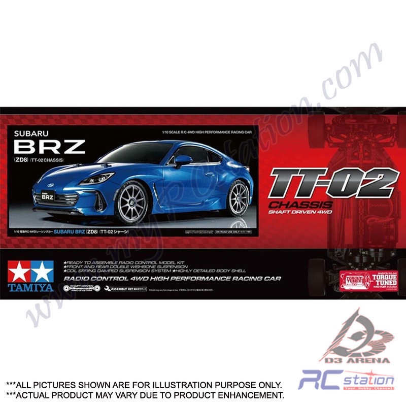 Tamiya TT02 #58702 - 1/10 R/C Subaru BRZ (ZD8) (TT-02) [58702]
