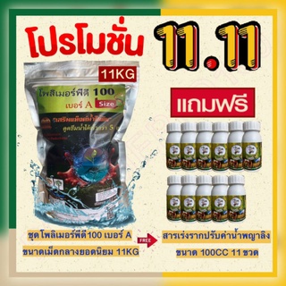 โพลิเมอร์พีดี100 เม็ดเล็กละเอียด ขนาด 1 กิโลกรัม คู่กับ สารอุ้มน้ำโพลิเมอร์ สำหรับ ไม้ผล ไม้ยืนต้นไม้ป่าและต้นไม้ทุกชนิด