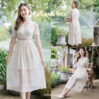 Caliana lace dress เดรสลูกไม้สีครีม