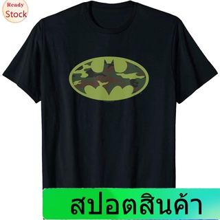 เสื้อยืดลำลอง Batman Camo Logo T-Shirt Mens Womens T-shirts