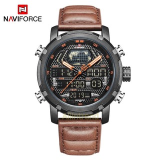 นาฬิกา Naviforce รุ่น NF9160M สีส้ม/น้ำตาล ของแท้ รับประกันศูนย์ 1 ปี ส่งพร้อมกล่อง ราคาถูกที่สุด NF9160