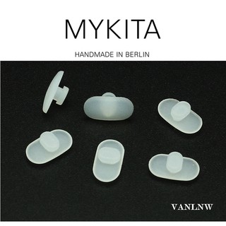 แป้นจมูกแว่นตา Mykita แป้นจมูกซิลิโคน แป้นรองจมูก แบบกด (Push-on) แกนแนวขวาง นุ่ม เบาสบาย ไม่เจ็บดั้ง