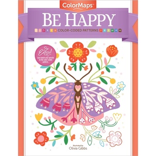 Be Happy: Color-coded Patterns Adult Coloring Book