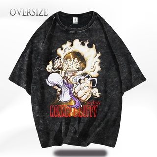 เสื้อยืดลำลองเสื้อยืด ONE PIECE ขนาดใหญ่ LUFFY ONE PIECES to4XL