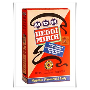 พริกอินเดียป่น (Deggi Mirch) - MDH (100 กรัม / Grams)