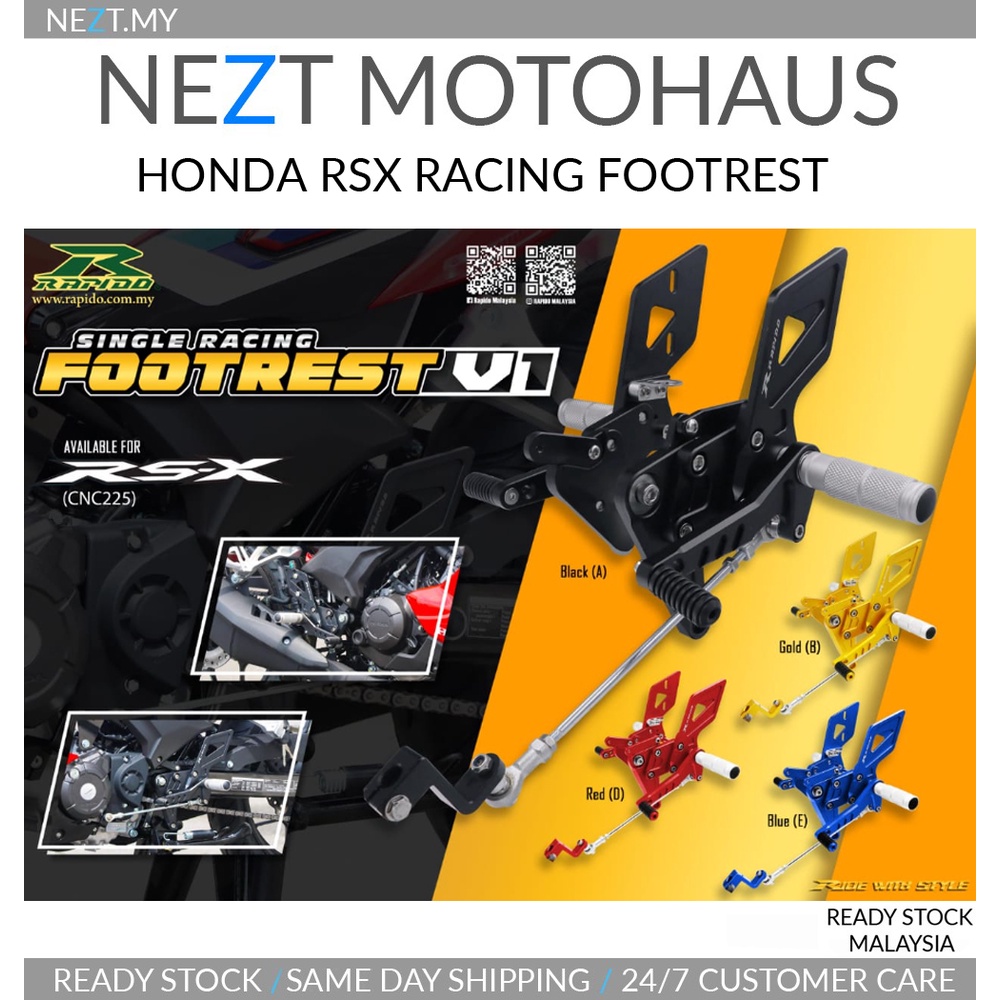 RAPIDO HONDA RSX RACING FOOTREST V1