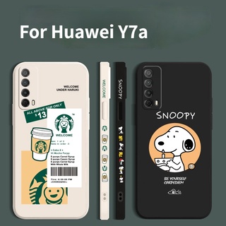 Winnie the Pooh เคท Huawei Y7a Y9S Soft Silicone Case Snoopy เคส Huawei Y9 2019 Y9 Prime Y7 Pro 2019 Phone Cover เคสโทรศัพท์