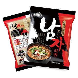 รามยอนเกาหลีกึ่งสำเร็จรูป แบบเห้ง PALDO - Namja Ramen Noodle 115g