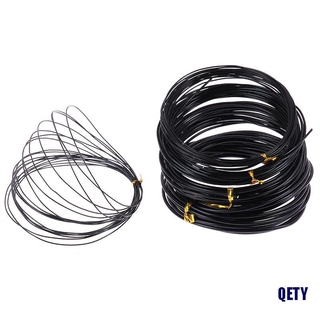 (QETY)Bonsai Wires Anodized Aluminum Bonsai Training Wire Total 16.5 Feet (Black)