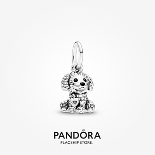 Pandora จี้พุดเดิ้ล รูปสุนัข ของขวัญวันเกิด สําหรับสุภาพสตรี p825