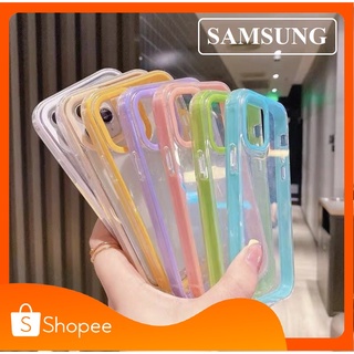 เคสใส ประกบ เคสซัมซุง เคสประกบขอบสี Case Samsung A20 A30 / Samsung A22 / Samsung A51 เคสโทรศัพท์