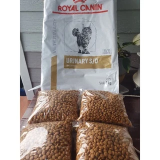 พร้อมส่ง!! exp 6/2027 Royal canin Urinary S/O อาหารแมวโรคนิ่ว แบ่งขาย ถุงละ 500 กรัม (แพคซีลอย่างดี)