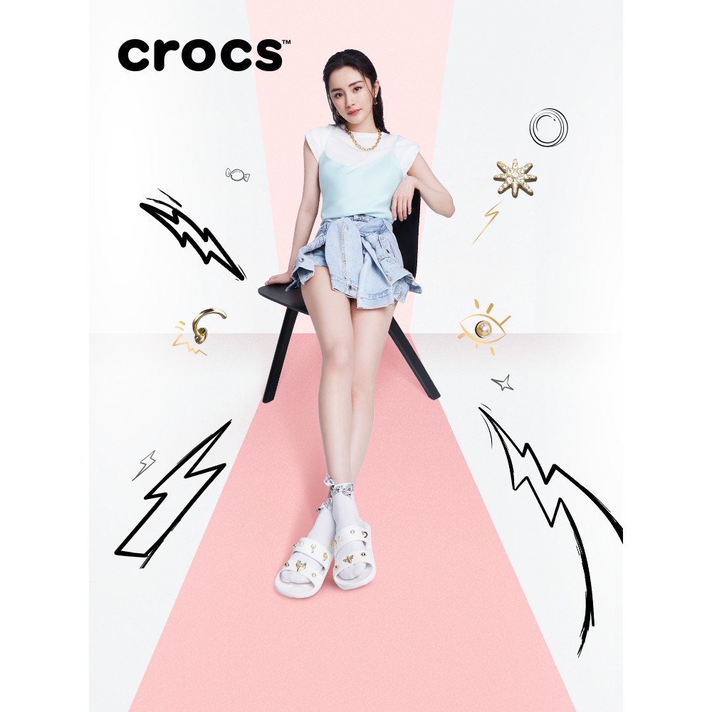 หยางมี่รุ่นที่กำหนดเองCrocsรองเท้าแตะ Crocs2021ฤดูร้อนใหม่รองเท้าหลุมลมคลาสสิก|207387