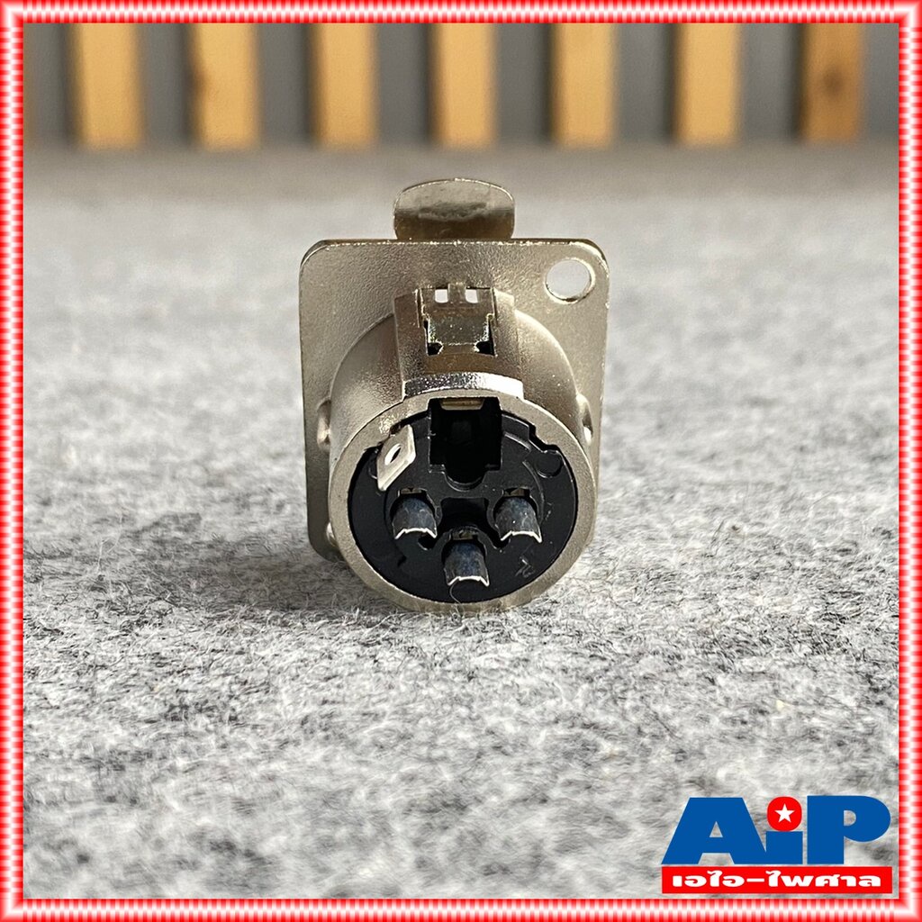 1ตัว CANNON ติดแท่น LIDGE YM047 XLRติดแท่น YM-047 XLR ตัวเมีย แจ็คCANNON YM 047 ติดแท่นตัวเมีย เอไอ-ไพศาล