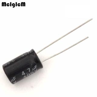 mcigicm ตัวเก็บประจุไฟฟ้า 4 . 7 uf 400 v capacitors 8x12 อลูมิเนียม 500 ชิ้น