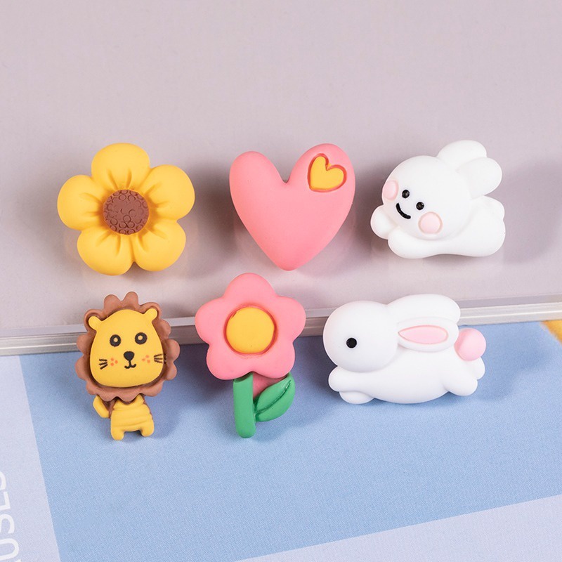 Croc Jibz จี้รูปการ์ตูนกระต่ายน่ารัก 2.5D DIY สําหรับติดตกแต่งรองเท้า