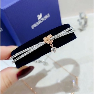 🔥พร้อมส่ง🔥Swarovsk กำไลข้อมือ แท้ใหม่ 2021 สร้อยข้อมือ swarovsk ของแท้ ของแท้ 100% แท้爱心纽结手镯