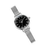 Kimio นาฬิกาข้อมือผู้หญิง สีเงิน / ดำ สายสแตนเลส รุ่น KW6020