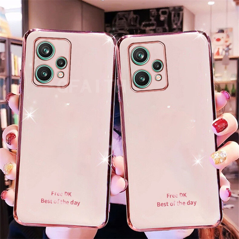 2022 เคสโทรศัพท์ Realme Narzo 50 Pro 5G / Narzo 50 5G 4G / Narzo 50A Prime / Realme9 4G 5G / Realme 9 Pro+ Free Fire New Luxury Bling Electroplating Soft Case Cover Camera Lens เคส RealmeNarzo50Pro #8