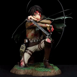 ของเล่นฟิกเกอร์ Attack On Titan Artfx J Levi 18 ซม .