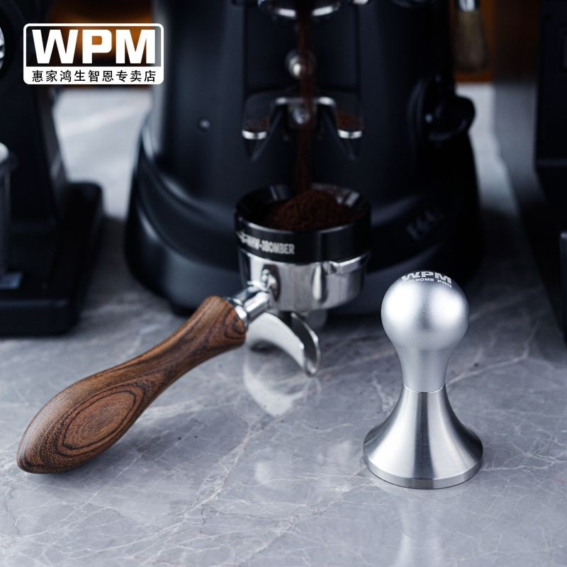 WPM แทมเปอร์กดกาแฟ Stainless Steel Coffee Tamper Machine Espresso Press Flat Base 58mm แทมเปอร์ที่กดกาแฟ เครื่องชงกาแฟสด