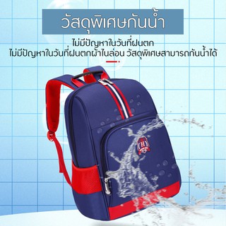กระเป๋า กระเป๋านักเรียน (ขนาด 42x33x20 cm) School bag มีให้เลือก 4 สี กระเป๋ากันน้ำ ดีไซด์เนียบ เรียบร้อย เหมาะสำหรับเด็
