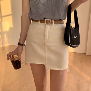 พร้อมส่ง - ☁️ Cloud cream Basic Skirt