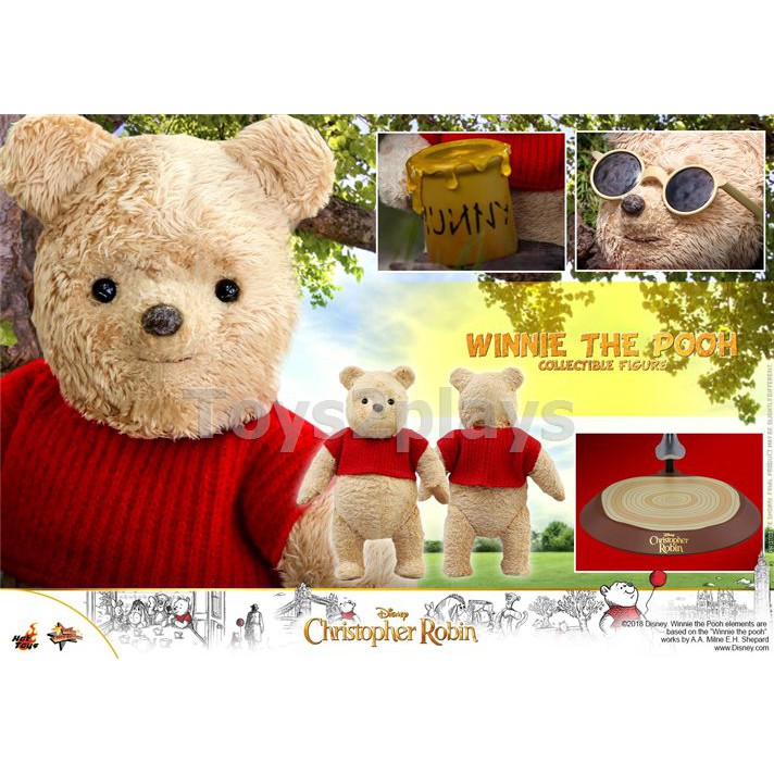 christopher robin stuffed winnie the pooh