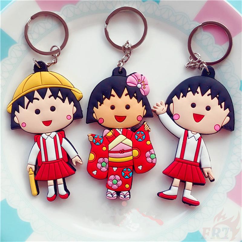 ✪ Chibi Maruko-chan - พวงกุญแจตัวการ์ตูน ✪ พวงกุญแจซิลิโคน จี้ห้อยกระเป๋า ของขวัญ 1 ชิ้น