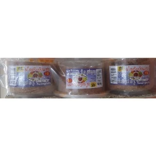 #น้ำพริกเจ ( 1 กระปุก) ขนาด 60 กรัม มี 12 สูตร อร่อยทุกรส #นรกเจ #ปลาบ่นเจ #ปลาย่างเจ #กุ้งแซบเจ #โยตา #อาหารเจ