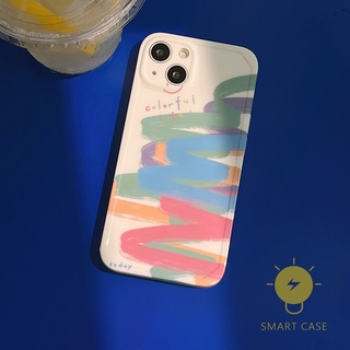 For เคสไอโฟน 14 Pro Max [Colorful Smile IMD] เคส Phone Case For iPhone 14 Pro Max Plus 13 12 Mini 11 X XS Max XR SE 8 7 For เคสไอโฟน11 Ins Korean Style Retro Classic Couple Shockproof Protective TPU Cover Shell