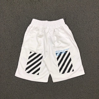 Off WHITE DIAGONAL กางเกงสั้น พรีเมี่ยม สีขาว ของแท้