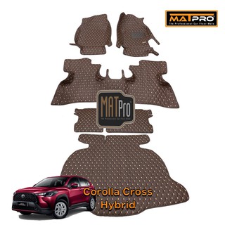 MatPro พรมปูพื้นเข้ารูป 5D 6D Premium Fitted Leather Car Mats สำหรับรถรุ่น  All-New Toyota Corolla Cross จำนวน 6 ชิ้น