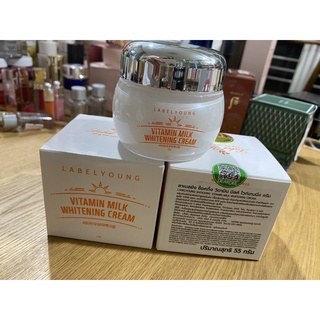 แท้ พร้อมส่ง ‼️LABELYOUNG Vitamin Milk Whitening Creamพร้อมส่ง สคบ. แท้✅💯