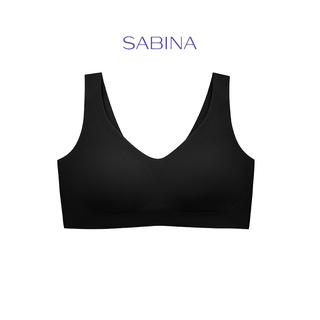 SABINA BRALESS เสื้อชั้นใน Seamless (ไม่มีโครง) รุ่น Soft Collection รหัส SBXK108BK สีดำ