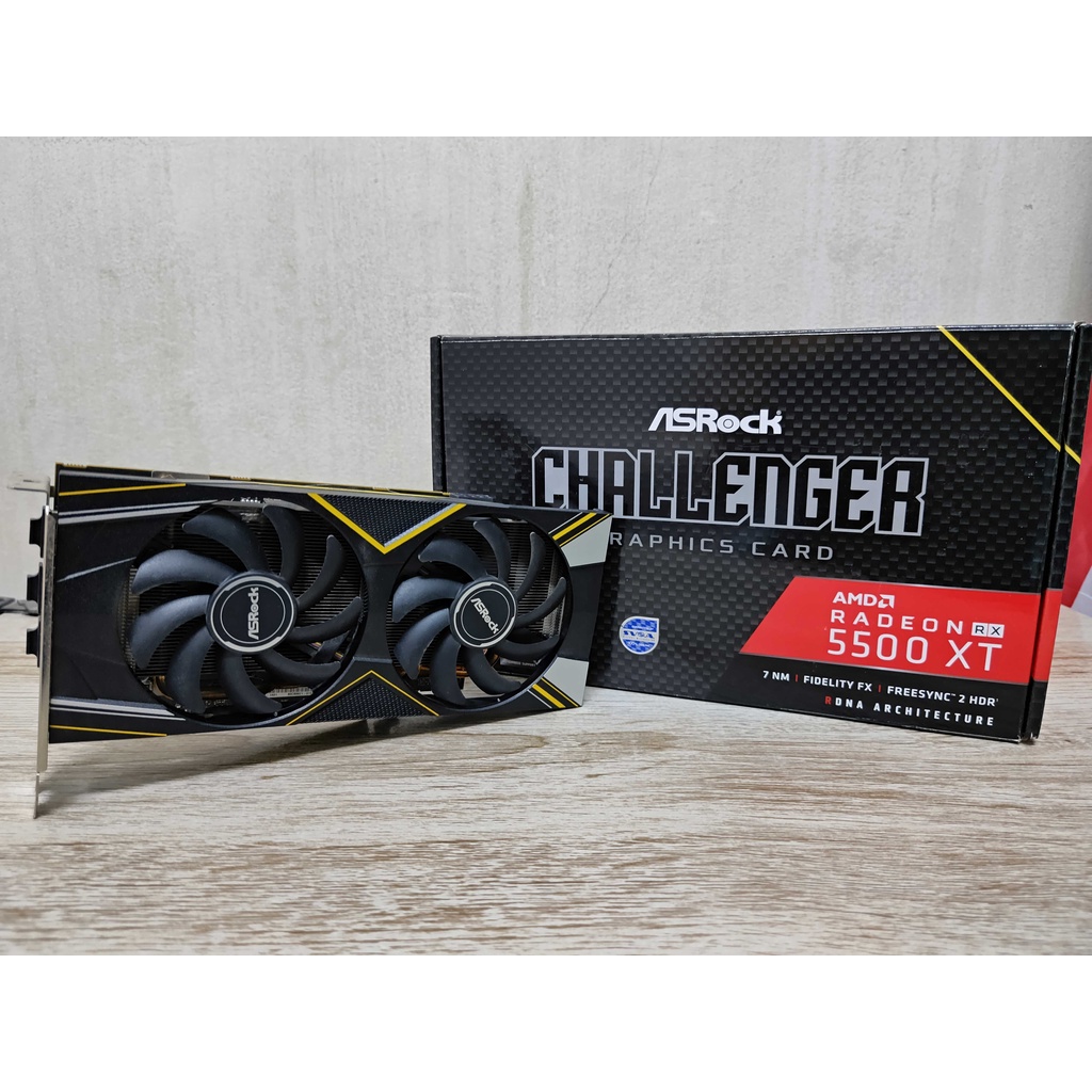 การ์ดจอ RX5500XT 8GB ASROCK RAM Micron มือสอง!