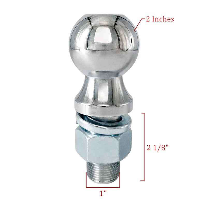 【One_boutique】ชุดพ่วง หางลาก ลากเทรลเลอร์ ฝาครอบ พร้อมลูกบอล ลากเรือ ต่อพ่วง ขนาด 2 นิ้ว (1 ชุด）ตัวยึดอุปกรณ์พ่วง - รูปที่ 2