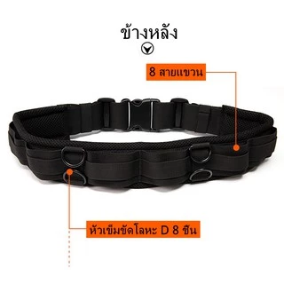 มัลติฟังก์ชั่ แบบพกพาที่สามารถปรับกล้องถ่ายภาพวิดีโอ DSLR เอวสายเข็มขัด Video Camera DSLR Waist Belt Strap